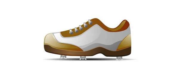 Golfskor Ikon Vektor Illustration — Stock vektor