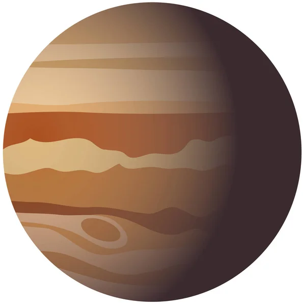 Juipiter Planet Icon Vektorillustration — Stockvektor