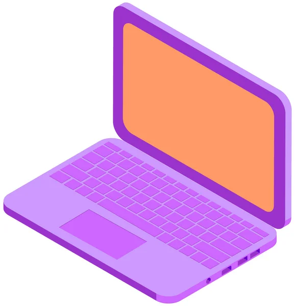 Ikon Laptop Ilustrasi Vektor - Stok Vektor