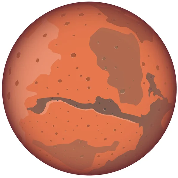 Εικονίδιο Πλανήτη Άρη Διανυσματική Απεικόνιση — Διανυσματικό Αρχείο