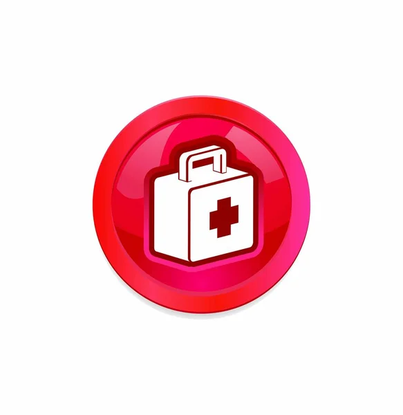 Medical Box Icon Vector Illustration — Stock Vector