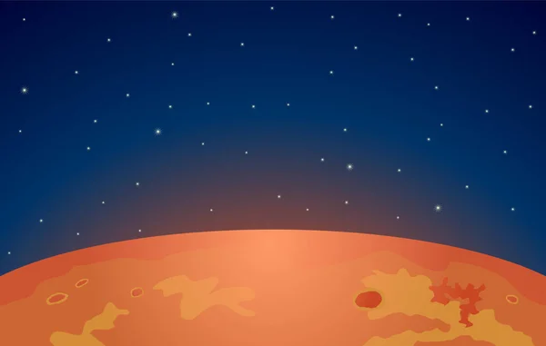 火星の惑星のアイコンベクトル図 — ストックベクタ