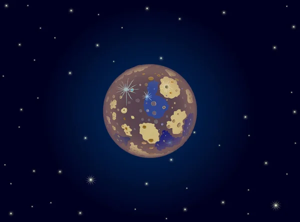 Mercury Planet Icon Vector Illustration — Stock Vector
