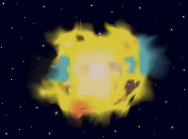 Ícone Nebulosa Ilustração Vetorial — Vetor de Stock