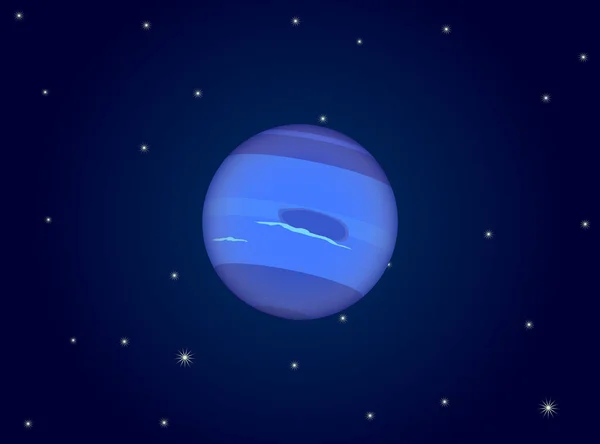 Icoana Planetei Neptun Ilustrație Vectorială — Vector de stoc