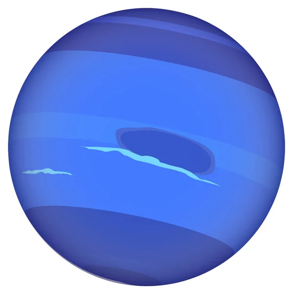 Neptune Planet Ikon Vektor Illustration — Stock vektor