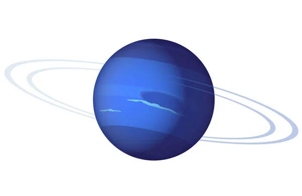Neptune Planet Icon Vector Illustration — Stock Vector