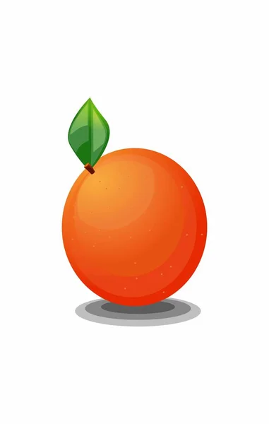 Πορτοκαλί Εικονίδιο Διανυσματική Απεικόνιση — Διανυσματικό Αρχείο