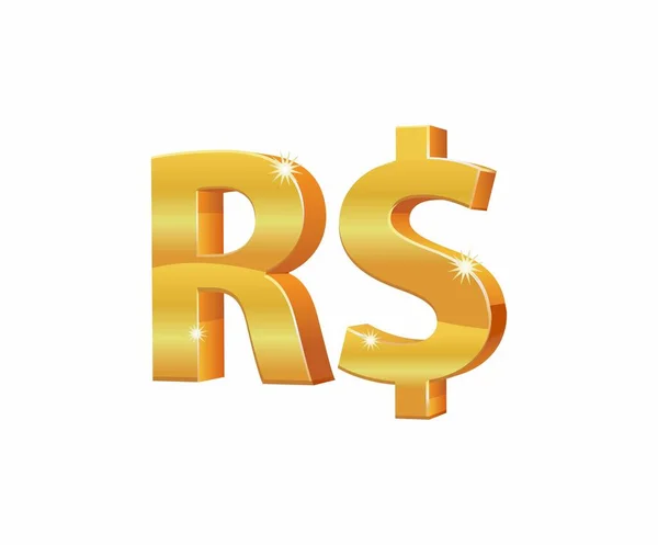 Rubel Und Dollar Symbol Vektorillustration — Stockvektor