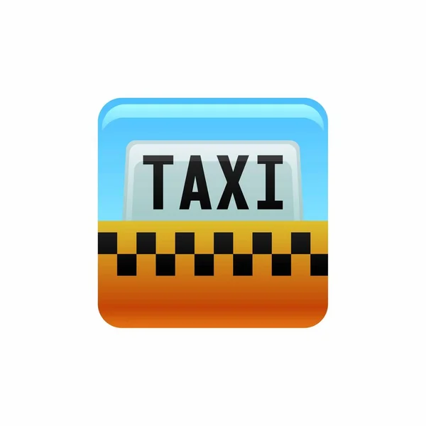 Значок Такси Векторная Иллюстрация — стоковый вектор