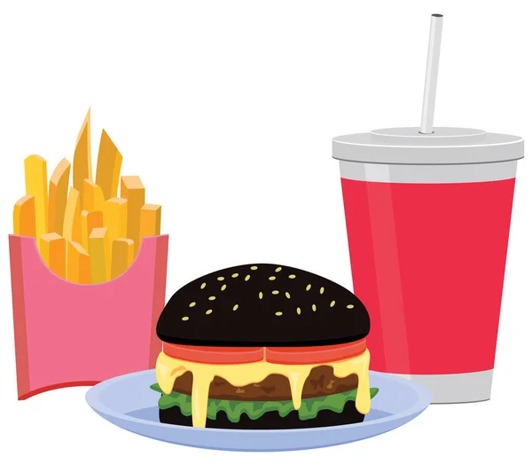 Icône Fast Food Illustration Vectorielle — Image vectorielle