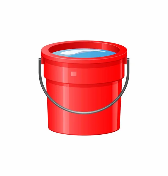 Bucket Water Icon Vector Illustration — Stock Vector