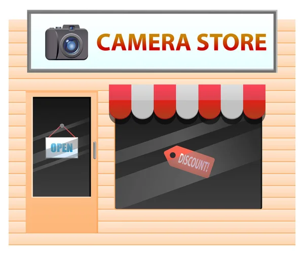 Camera Store Icoon Vector Illustratie — Stockvector