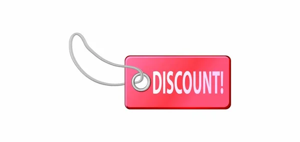 Rendering Sale Discount Tag — Stock Vector
