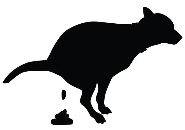Siluet Siyah Bir Kedi — Stok Vektör
