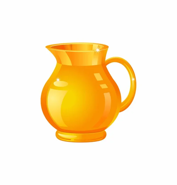 Golden Vase Icon Vector Illustration — Stock Vector