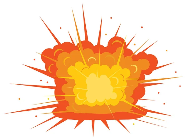 Vector Ilustración Dibujada Mano Explosión Estilo Cómico Brillante Colorido — Vector de stock