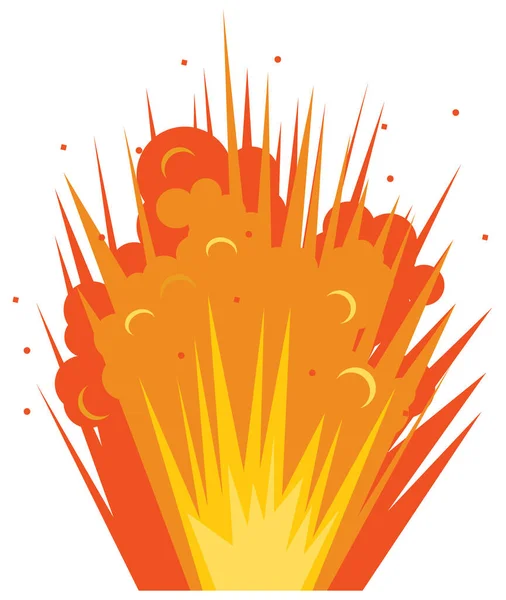 Explosión Fuego Relámpagos Fondo Vector Abstracto — Vector de stock