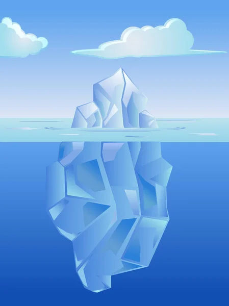 Iceberg Ikon Vektor Illustration — Stock vektor