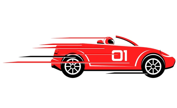 Samochód Sportowy Samochód Wyścigowy — Wektor stockowy