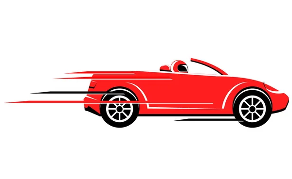 Snelheid Auto Pictogram Vector Illustratie — Stockvector