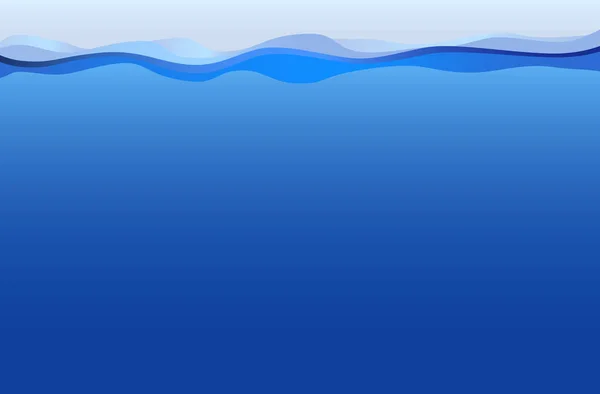 Icône Sous Marine Surface Illustration Vectorielle — Image vectorielle