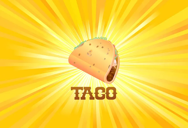 Taco Symbol Vektorillustration — Stockvektor