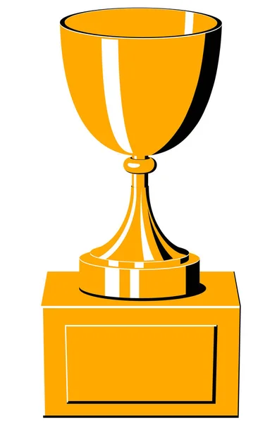 Ilustración Vectorial Copa Trofeo — Vector de stock