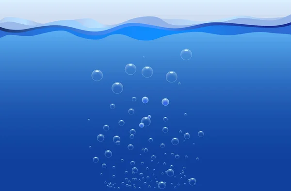 Підводні Бульбашки Векторні Ілюстрації — стоковий вектор