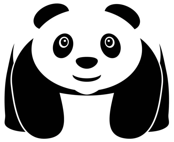 Panda Icon Vector Illustration — Stock Vector