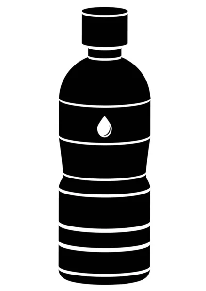 Wasserflaschen Symbol Vektor Illustration — Stockvektor