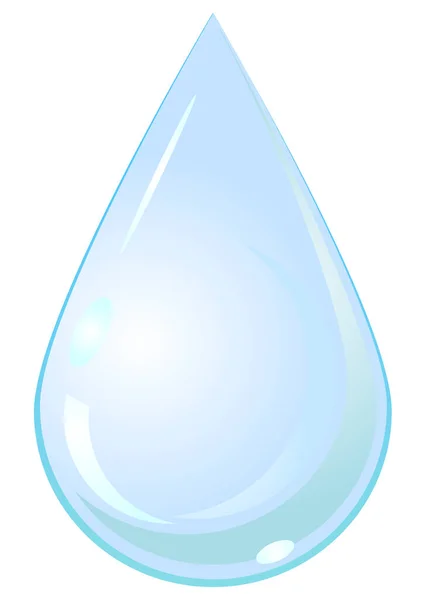 Vatten Droppe Ikon Vektor Illustration — Stock vektor