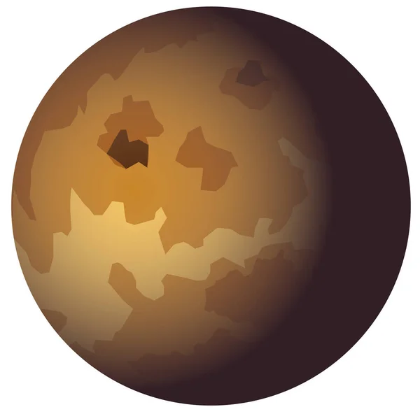 Vektorillustration Eines Venusplaneten — Stockvektor
