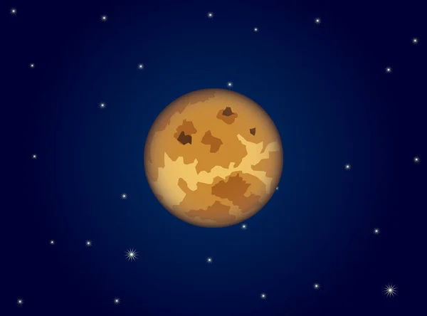 Vector Illustration Venus Planet — Stock Vector