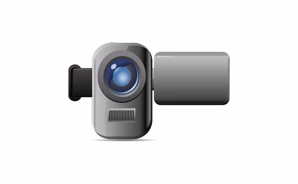 Kamera Mit Videokamera Abbildung — Stockvektor