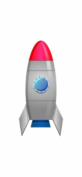 火箭图标 网状空间飞行器矢量图标等距图 — 图库矢量图片