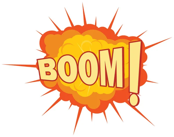 Boom Textsymbol Vektorillustration — Stockvektor