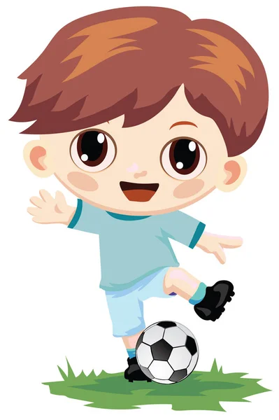 Futbolcu çocuk vektörü