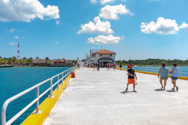 Cozumel - Quintana Roo Mexico 27 Şubat 2023 - Cozumel işareti