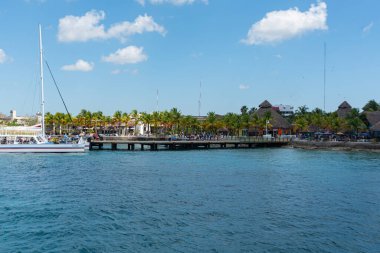 Cozumel - Quintana Roo Mexico 27 Şubat 2023 - Cozumel işareti