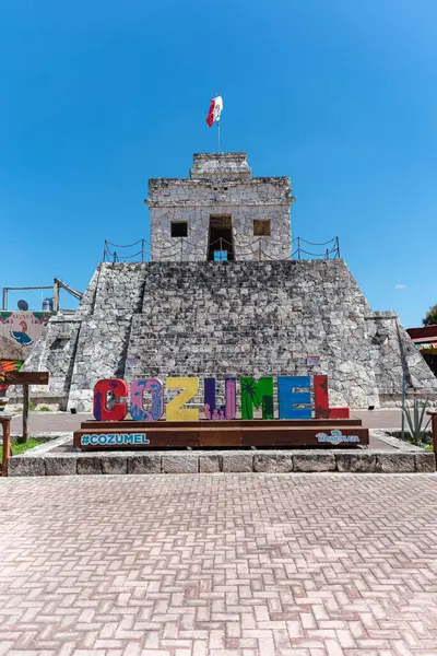 Cozumel Quintana Roo Mexico Şubat 2023 Cozumel Işareti Telifsiz Stok Imajlar