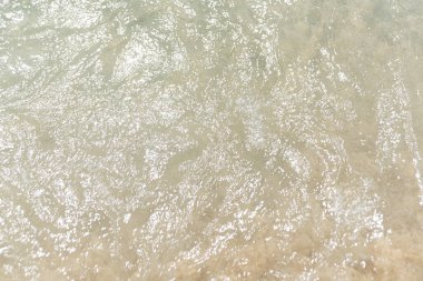 kum plaj ve okyanus dalgası