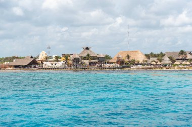 Costa Maya - Quintana Roo Mexico Mart 16 2023 - Tropik plaj