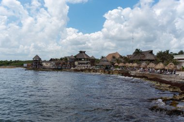 Costa Maya - Quintana Roo Mexico Mart 16 2023 - Tropik plaj