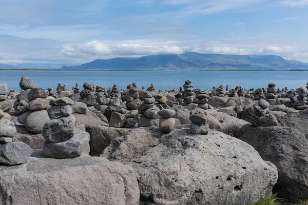 Reykjavk İzlanda - 13 Haziran 2023 - Sanatsal rock