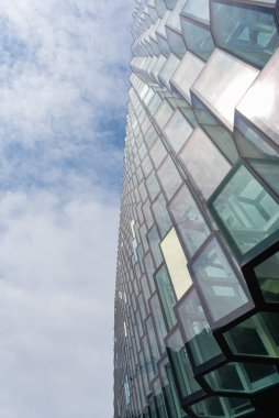 Reykjavk İzlanda - 13 Haziran 2023 - Harpa Reykjavik Konser Salonu ve Konferans Merkezi