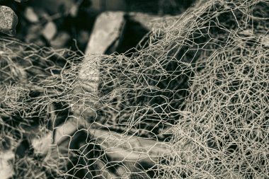 Konut güvenlik çitinin fotoğrafı.