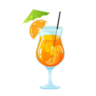 Beyaz arka planda narenciye ile taze kokteyl