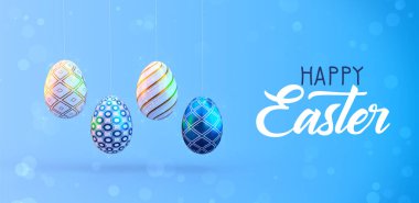 Happy Easter day celebration background clipart