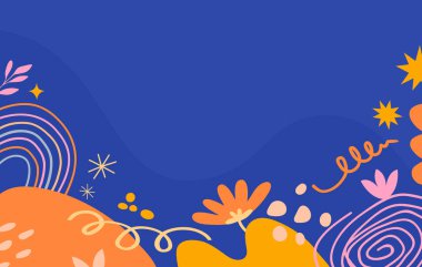 El çizimi soyut arkaplan